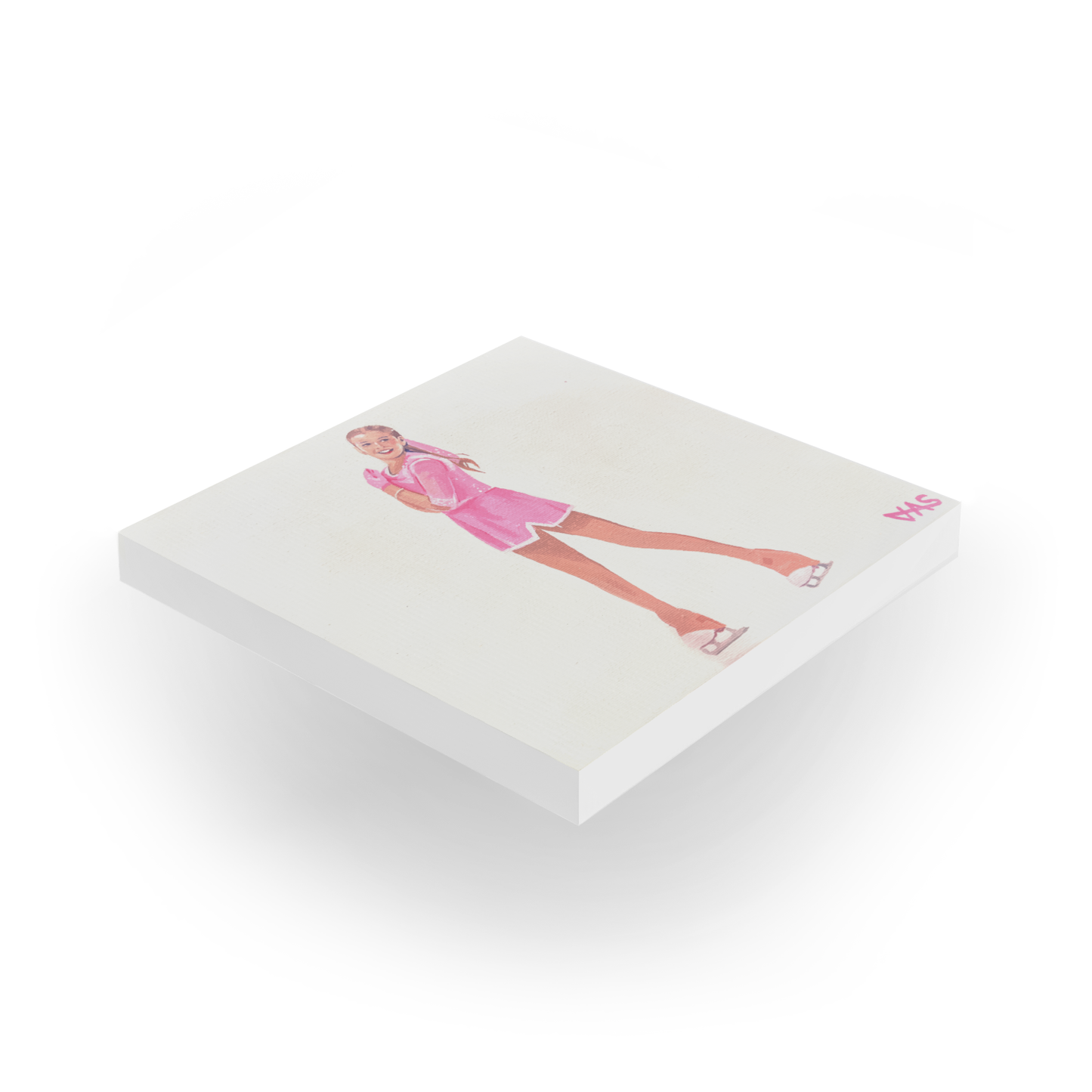 20 x 20 cm Figure Skating Canvas